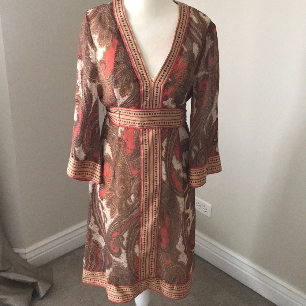 Paisley dress.